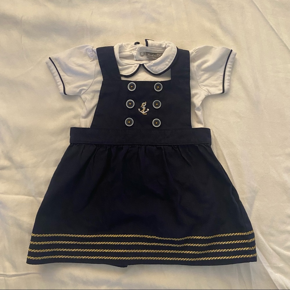 Rock a Bye Baby Sailor dress w/ collared shirt